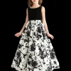 Black and White Abstract Dalmeny Dress