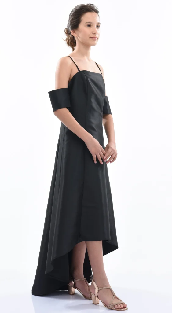 Black Bexley Hi-low Gown