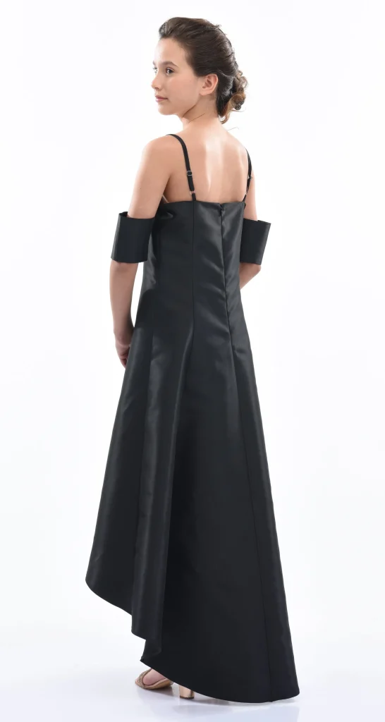 Black Bexley Hi-low Gown