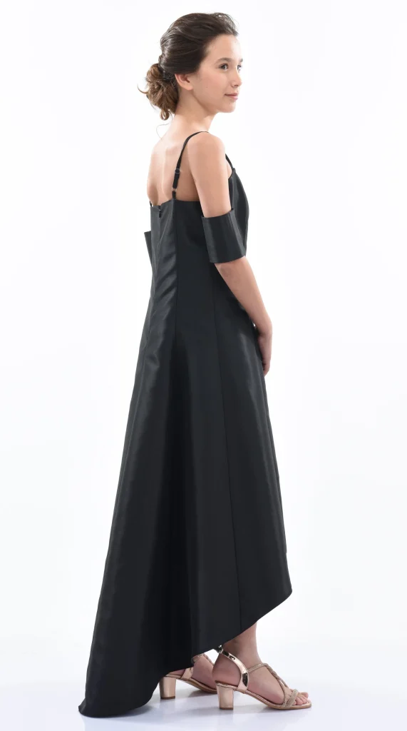 Black Bexley Hi-low Gown