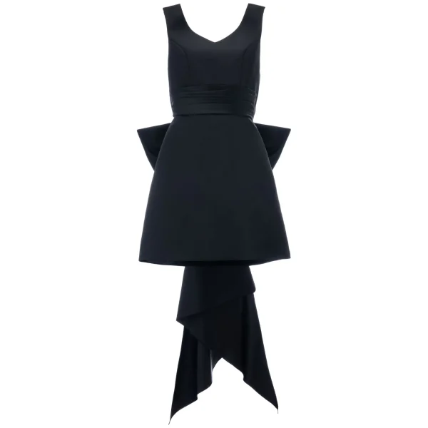 Black Isabel Back Bow Dress
