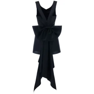 Black Isabel Back Bow Dress