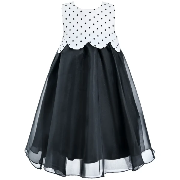 Black Menorca Polka Dot Dress