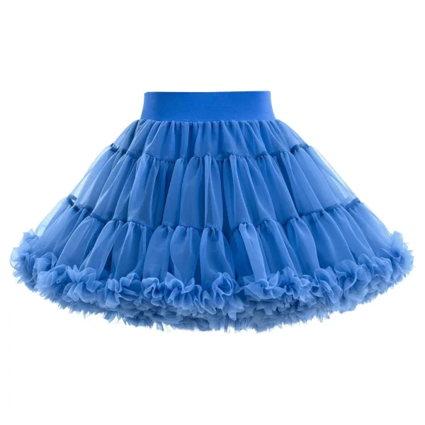 Blue Bow Tulle Skirt