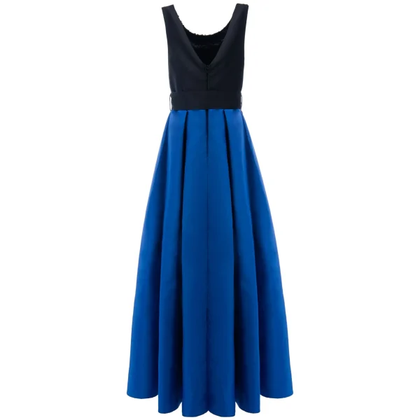 Blue Lucena Sleeveless Gem Gown