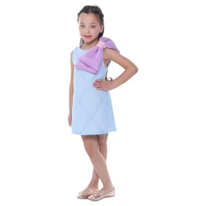 Blue Skylar Bow Dress