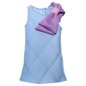 Blue Skylar Bow Dress