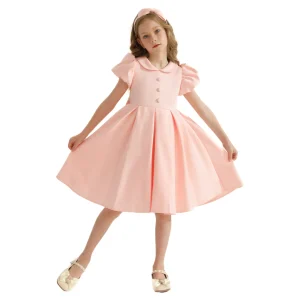 Blush Barrymore Teacup Button Dress