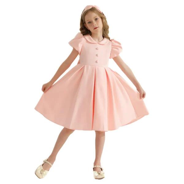 Blush Barrymore Teacup Button Dress
