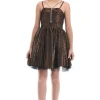 Bronze Gianotta Strapped Dress
