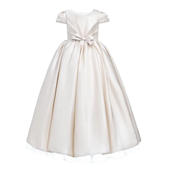 Champagne Bow Long Brea Dress