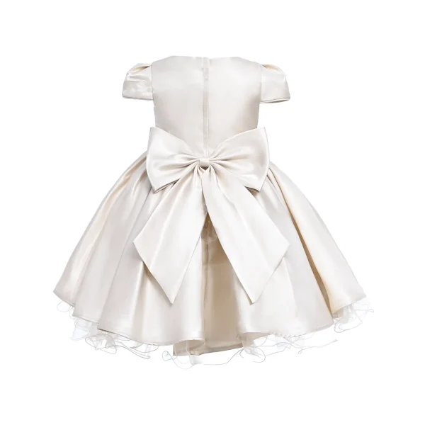 Champagne Bow Short Solera Dress
