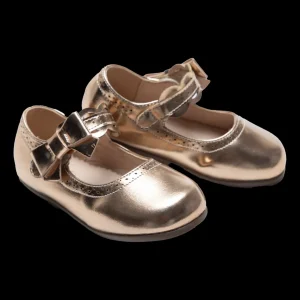 Champagne Ribbon Banded Flats