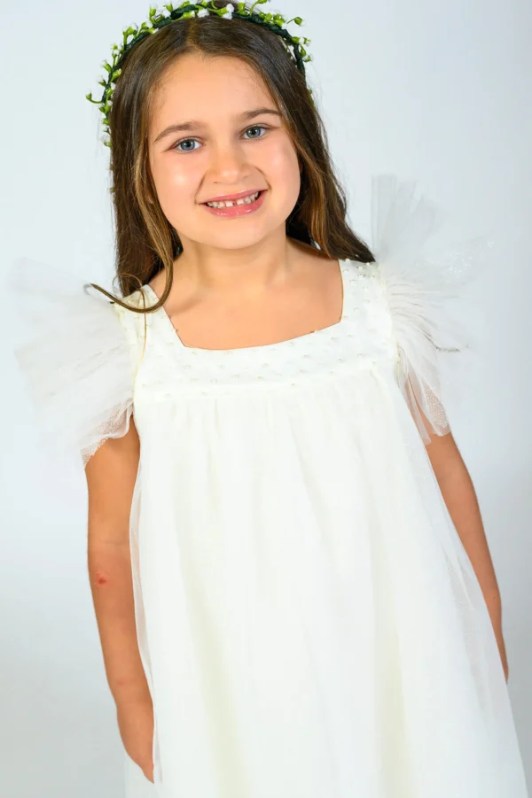 Cream Elena Dress