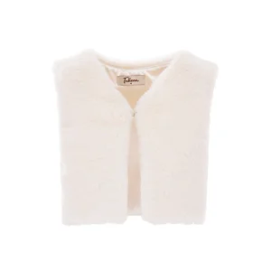 Cream Faux Fur Vest