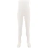 Cream Solid Tights