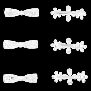 Crystal Bow & Daisy Hairclip Set