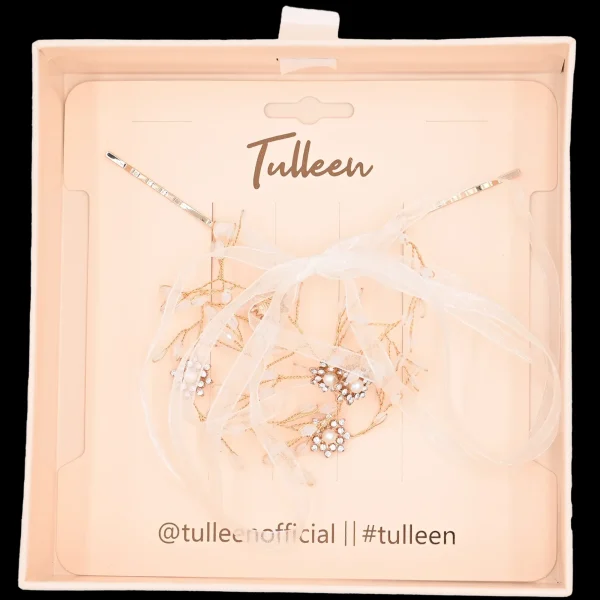 Crystal Rose Gold Ribbon Hair Vine