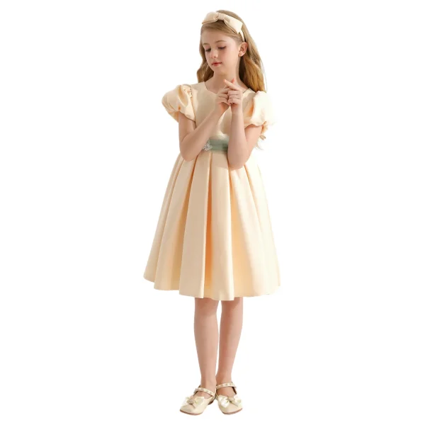 Ivory Easton Teacup Belt Dress
