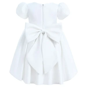 Ivory Leona Floral Teacup Bow Dress