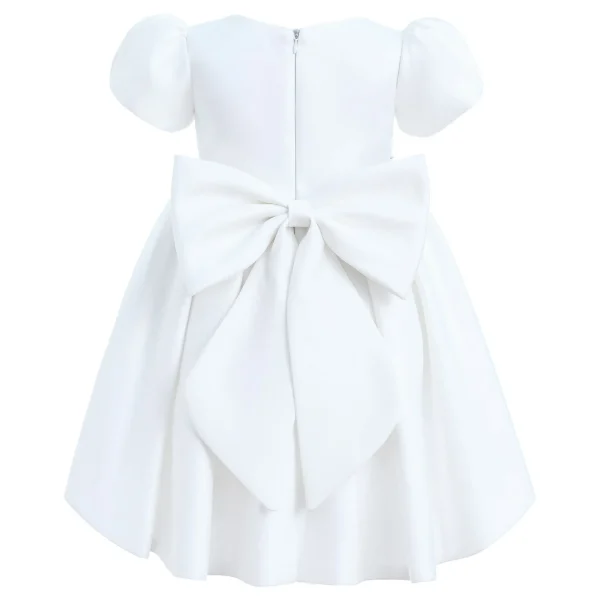 Ivory Leona Floral Teacup Bow Dress