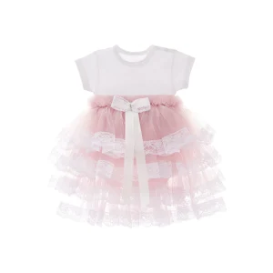 Lilac Bella Vina Ruffle Babysuit Dress