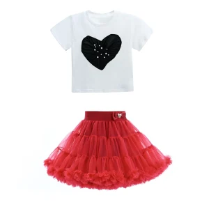 Multicolor Avalon Heart Skirt Outfit