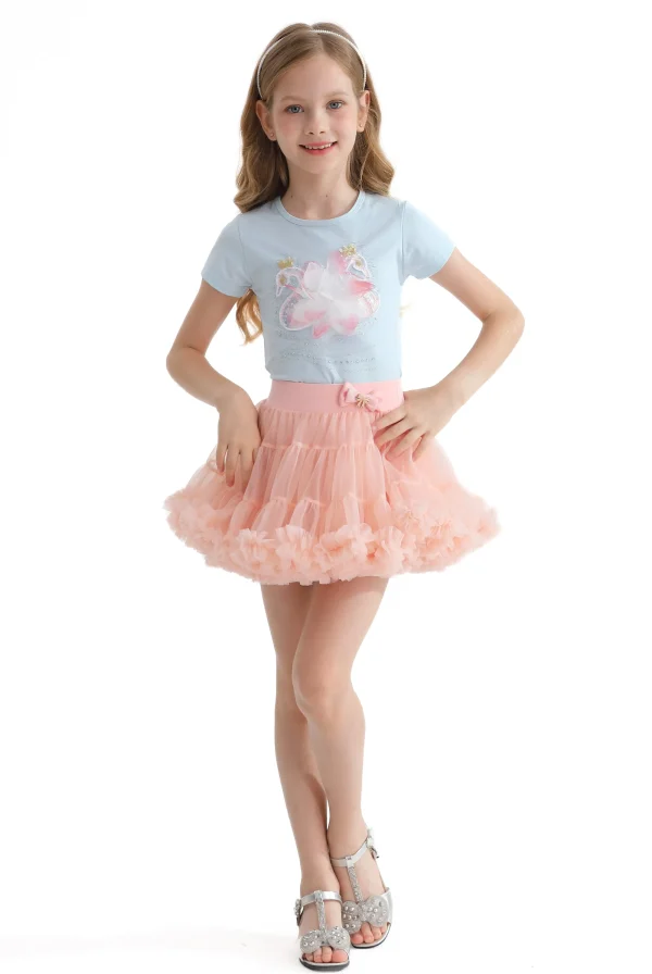 Multicolor Brea Swan Skirt Outfit