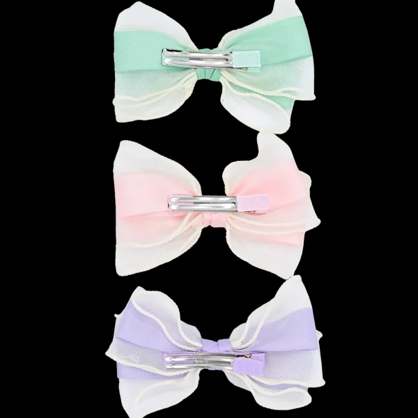 Multicolor Ribbon Bow Hairclip Set