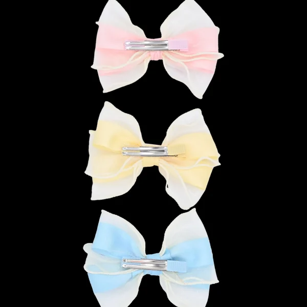 Multicolor Ribbon Bow Hairclip Set
