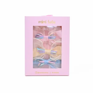 Multicolor Ribbon Bow Hairclip Set