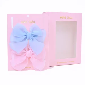 Multicolor Ribbon Bow Hairclip Set