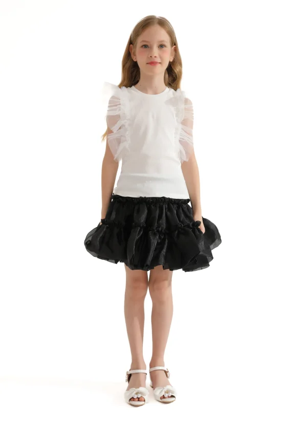 Multicolor Ruth Ruffle Skirt Outfit