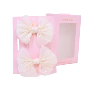 Multicolor Satin Bow Hairclip Set