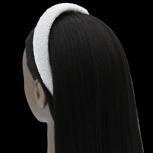 Multicolored Wide Beaded Headband