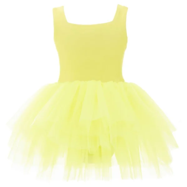 Neon Yellow Tulle Tutu Dress