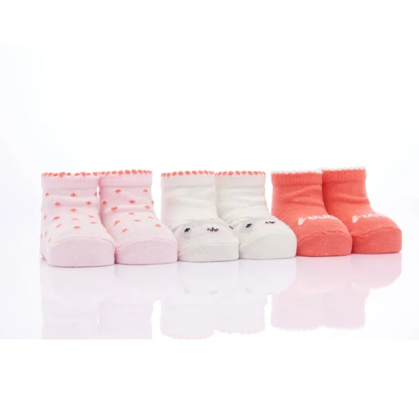 Orange 3pc Hello Bunny Socks Set