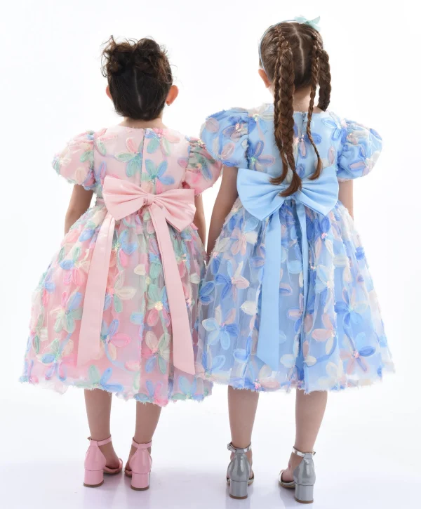 Peach Daisy Party Dress
