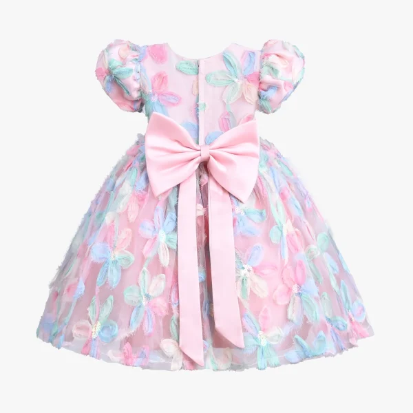 Peach Daisy Party Dress