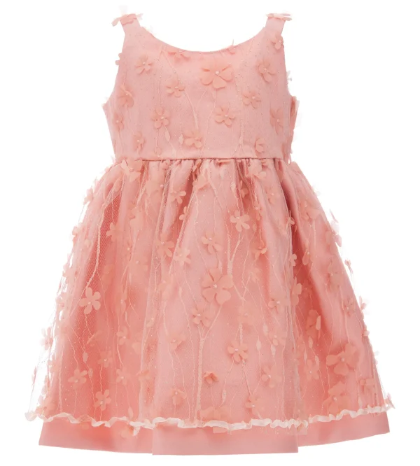 Peach Ravine Floral Dress