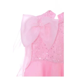 Pink Aaliyah Organza Bow Dress