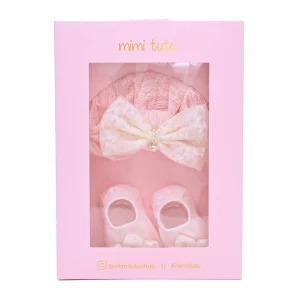 Pink and Ivory Flower Gift Set