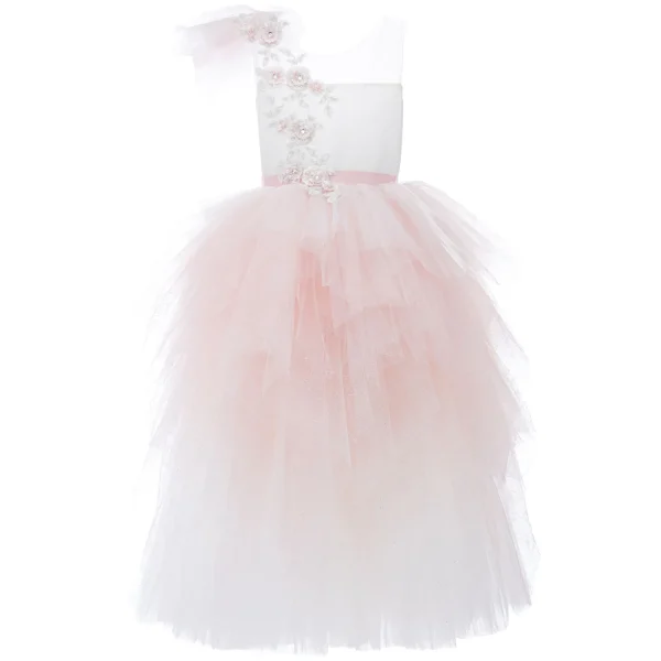Pink Baylor Tulle Gown