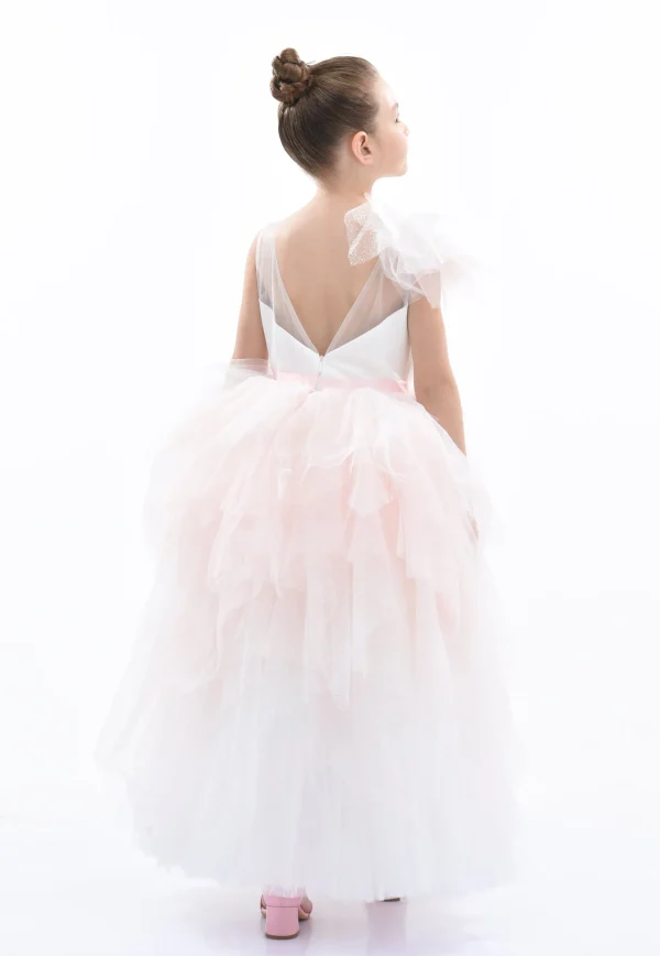 Pink Baylor Tulle Gown