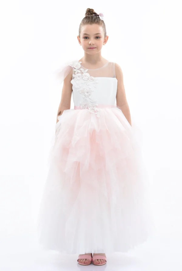 Pink Baylor Tulle Gown