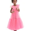 Pink Beckwith Ruffle Dress