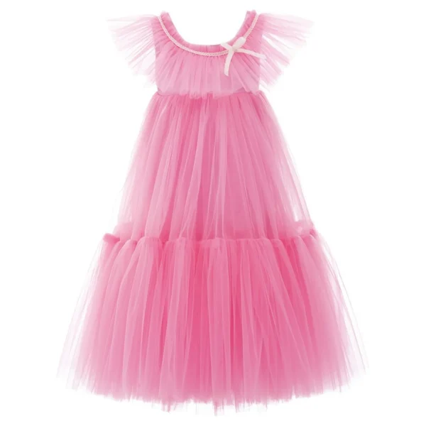 Pink Beckwith Ruffle Dress