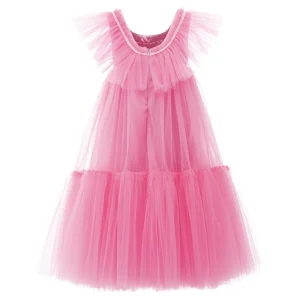 Pink Beckwith Ruffle Dress