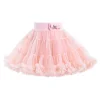 Pink Blush Bow Tutu Skirt
