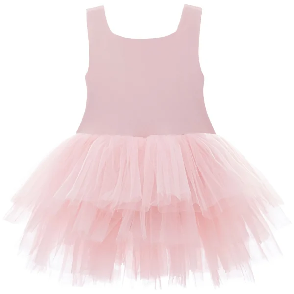 Pink Blush Solid Tutu Dress